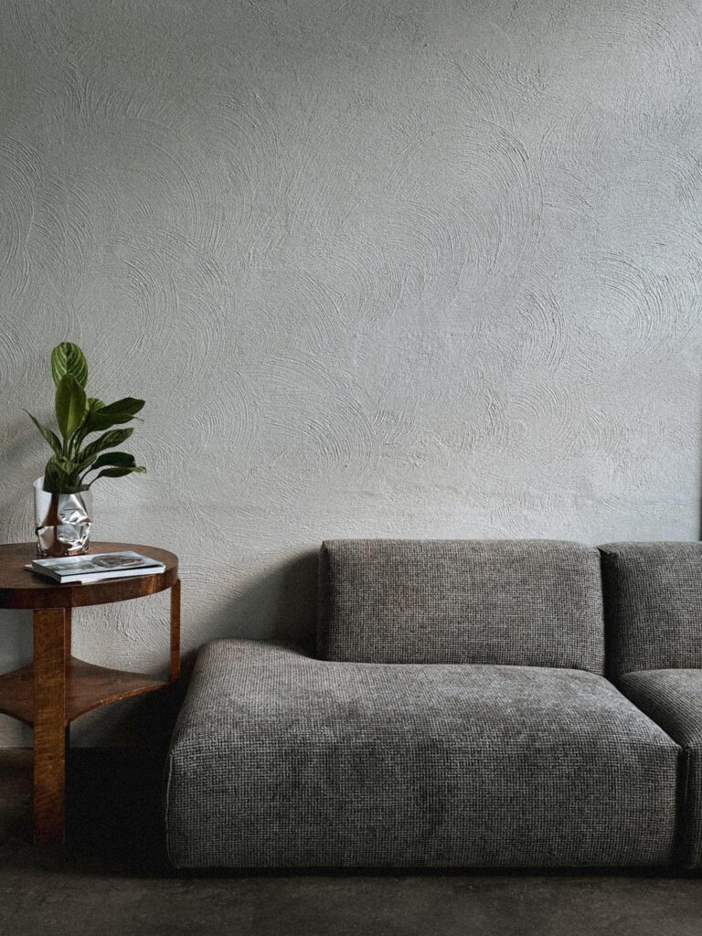 grey sofa