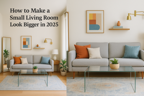 small living room look bigger
