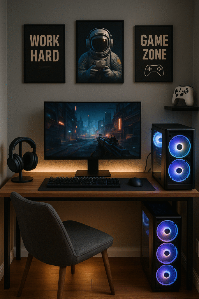 How to decorate a small gaming room