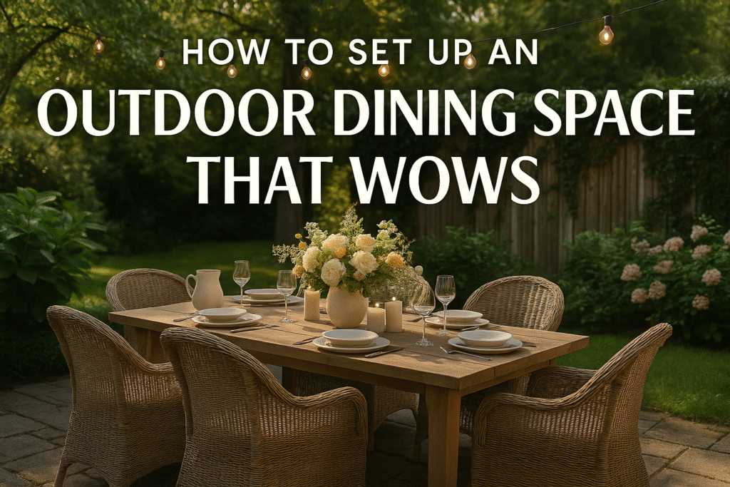 How to Set Up an Outdoor Dining Space That Wows