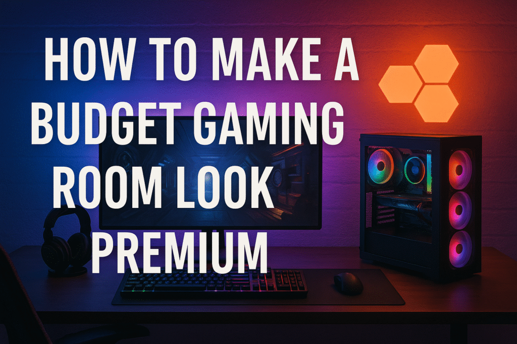 How to make a budget gaming room look premium