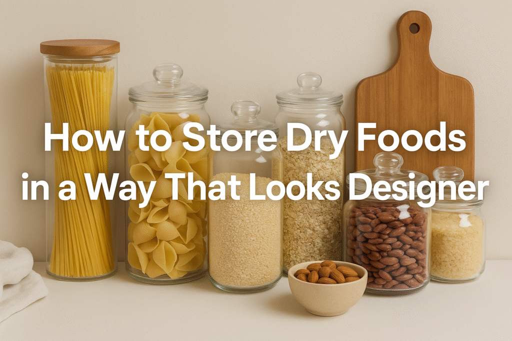 How to Store Dry Foods in a way that looks designer