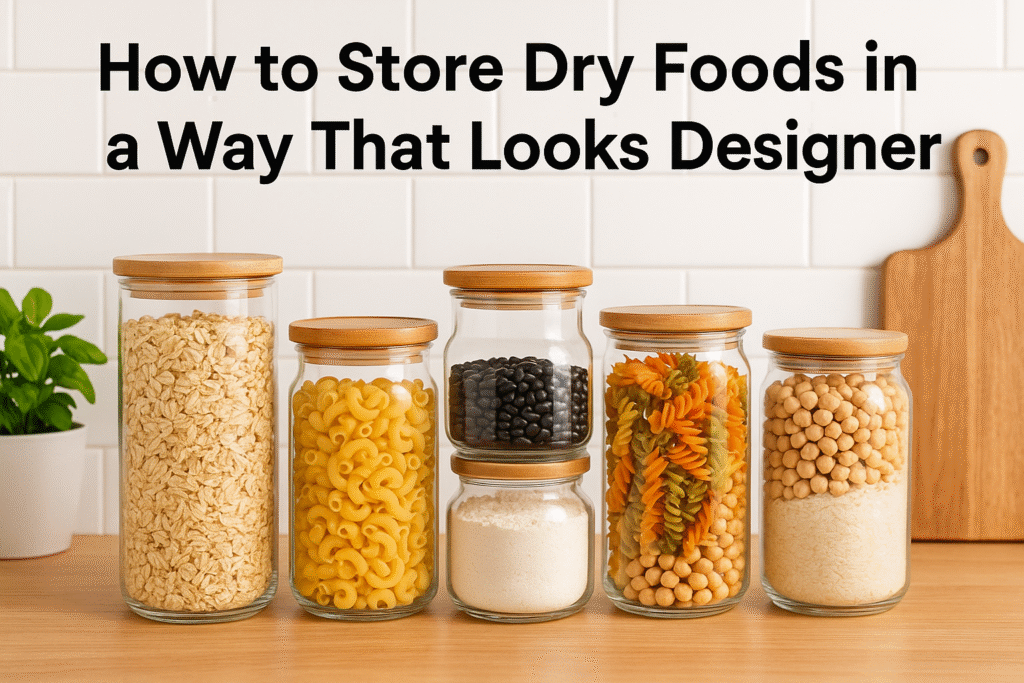 how to store dry foods in a way that looks designer